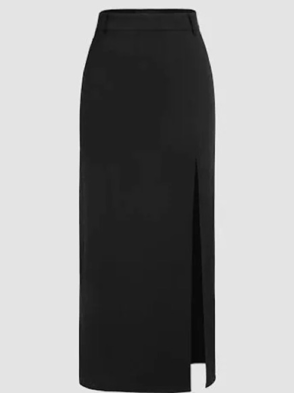 Vintage Morgan maxi skirt with a slit in the left leg in black